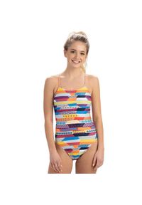 DOLFIN - Dolfin Revibe Kostium Kąpielowy Z Nadrukiem I Wiązaniem Na Plecach – Rozmiar 26. Kolor: niebieski, wielokolorowy, zielony. Materiał: materiał. Wzór: nadruk #1