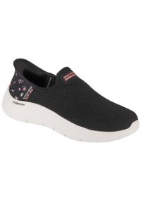 skechers - Buty sportowe Sneakersy damskie, Slip-Ins: GO WALK Flex - Sunset Rose. Kolor: czarny. Model: Skechers Sport. Sport: turystyka piesza