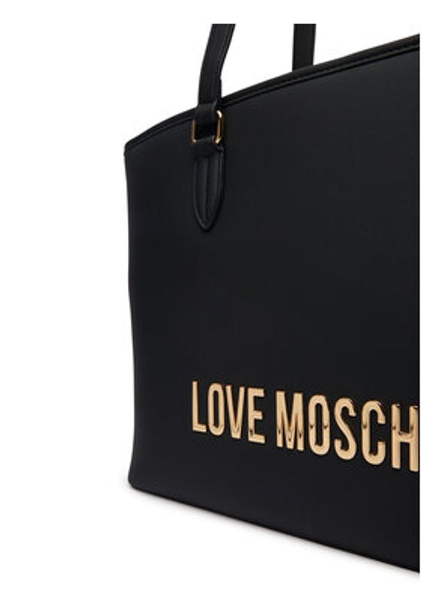 Love Moschino - LOVE MOSCHINO Torebka JC4190PP1OKD0000 Czarny. Kolor: czarny. Materiał: skórzane