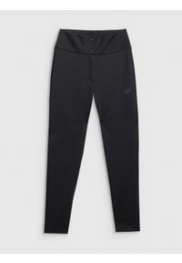 4f - 4F Spodnie narciarskie softshell membrana 5000 damskie - czarne M. Kolor: czarny. Materiał: softshell. Sport: narciarstwo