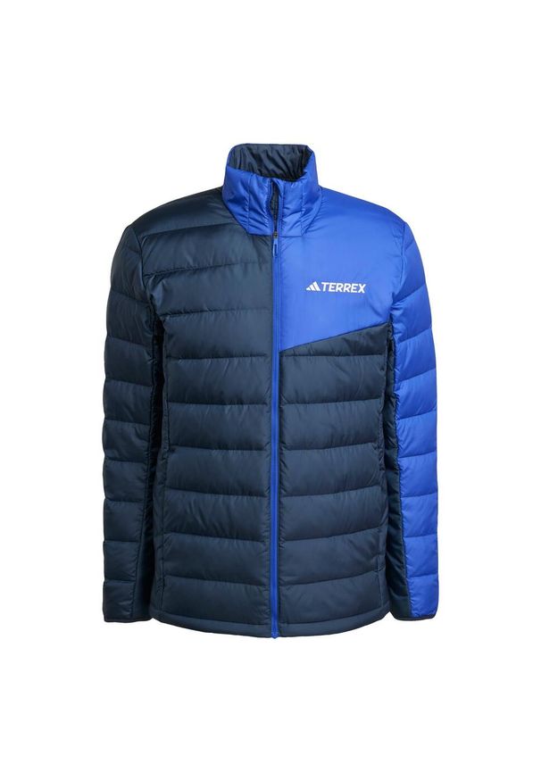 Adidas - Kurtka Terrex Multi Light Down. Kolor: niebieski, fioletowy, wielokolorowy. Materiał: puch, materiał. Sport: turystyka piesza