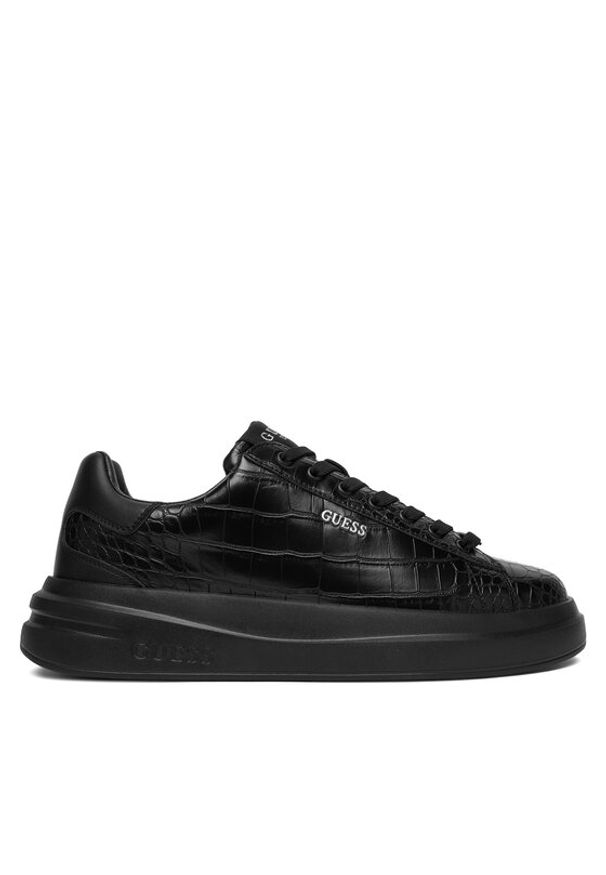 Guess Sneakersy FMPELA ELE12 Czarny. Kolor: czarny. Materiał: syntetyk, skóra