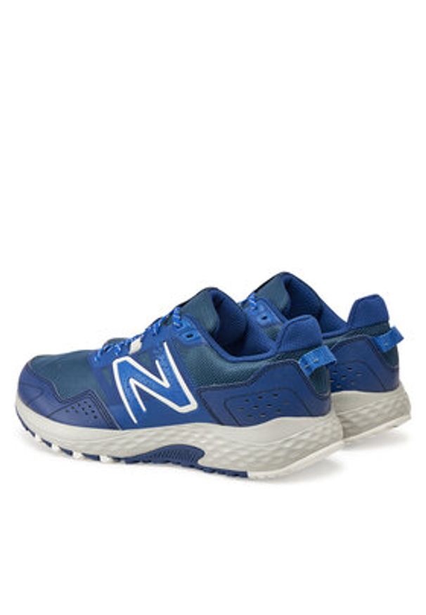 New Balance Buty do biegania T410 MT410CH8 Niebieski. Kolor: niebieski. Materiał: skóra
