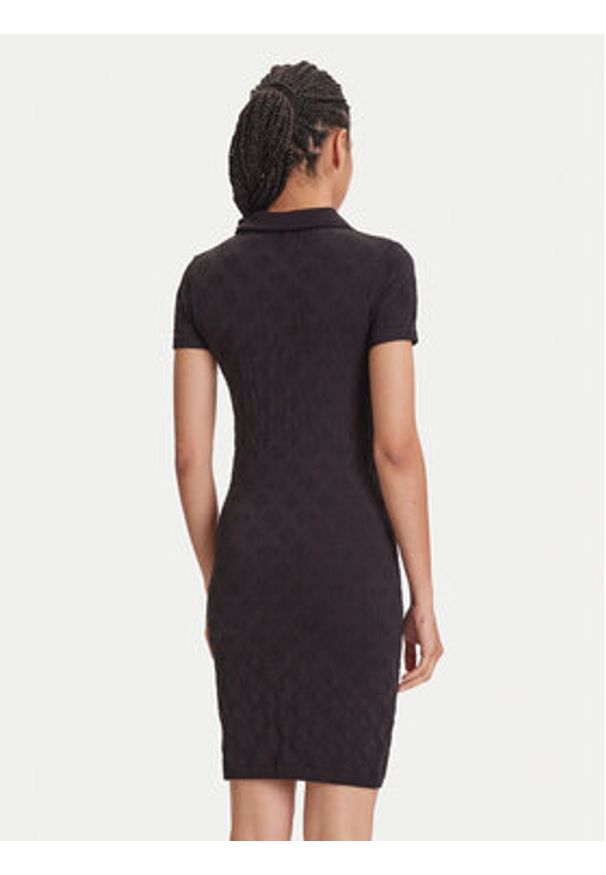 Guess Sukienka codzienna V5YK05 Z3OA0 Czarny Regular Fit. Okazja: na co dzień. Kolor: czarny. Materiał: syntetyk. Typ sukienki: proste. Styl: casual