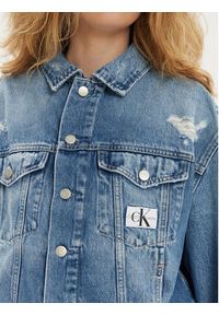 Calvin Klein Jeans Kurtka jeansowa J20J222787 Niebieski Boxy Fit. Kolor: niebieski. Materiał: bawełna