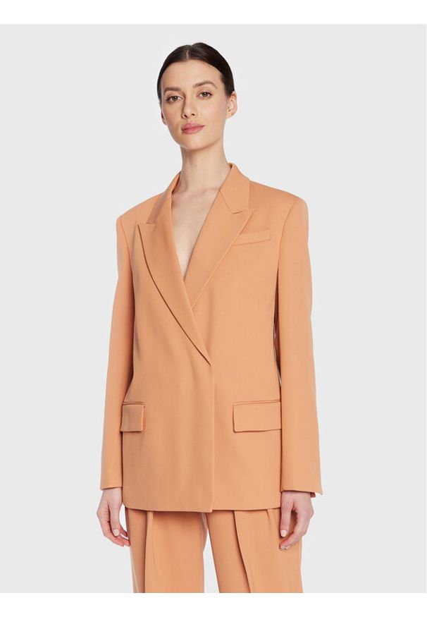 Calvin Klein Marynarka K20K205125 Pomarańczowy Regular Fit. Kolor: pomarańczowy. Materiał: syntetyk