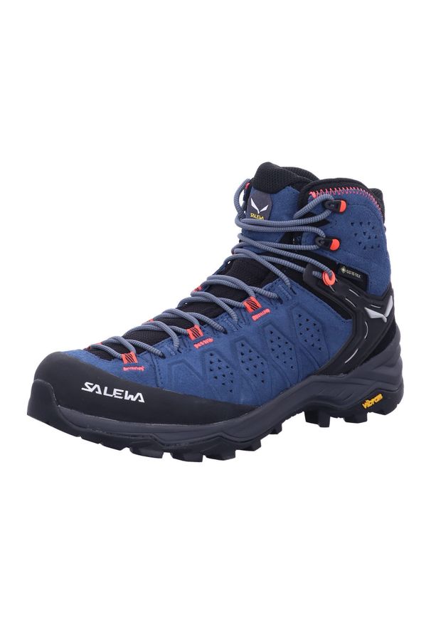 Buty trekkingowe damskie Salewa Ws Alp Trainer 2 Mid Gtx. Wysokość cholewki: za kostkę. Kolor: wielokolorowy. Materiał: zamsz, syntetyk, materiał. Szerokość cholewki: normalna. Sport: turystyka piesza