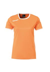 KEMPA - Damska koszulka Kempa Curve. Kolor: wielokolorowy, biały, pomarańczowy. Materiał: materiał #1