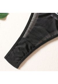 Intica - Komplet bielizny z łańcuszkami na wyjątkowe okazje Jae. Kolor: czarny. Materiał: tkanina, materiał. Wzór: aplikacja #2