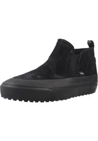 Vans - Buty VANS MTE MID-SLIP INSULATED Czarny. Kolor: czarny. Materiał: syntetyk, tkanina, skóra. Sport: skateboard