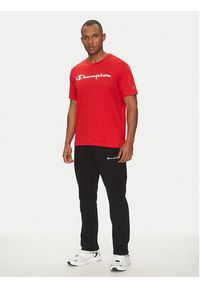 Champion T-Shirt 220256 Czerwony Regular Fit. Kolor: czerwony. Materiał: bawełna #3