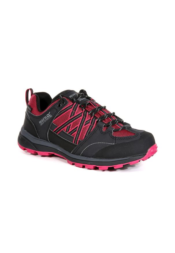 Samaris Low II Regatta damskie trekkingowe buty. Kolor: wielokolorowy, czerwony, szary. Materiał: poliester, guma