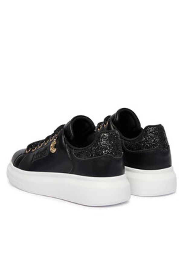 Just Cavalli Sneakersy 80RA3SB1 ZPC03 Czarny. Kolor: czarny. Materiał: skóra