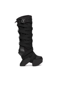 United Nude Kozaki Boulder Boot 109440154 Czarny. Kolor: czarny. Materiał: materiał