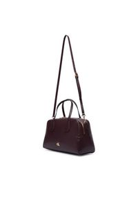 Calvin Klein Torebka Ck Medium Bowling Bag LV04F3610G Bordowy. Kolor: czerwony. Materiał: skórzane #2
