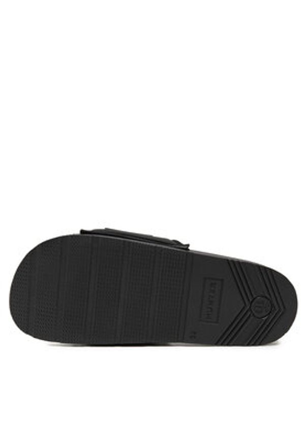 Hunter Klapki W-865993 Czarny. Kolor: czarny. Materiał: materiał