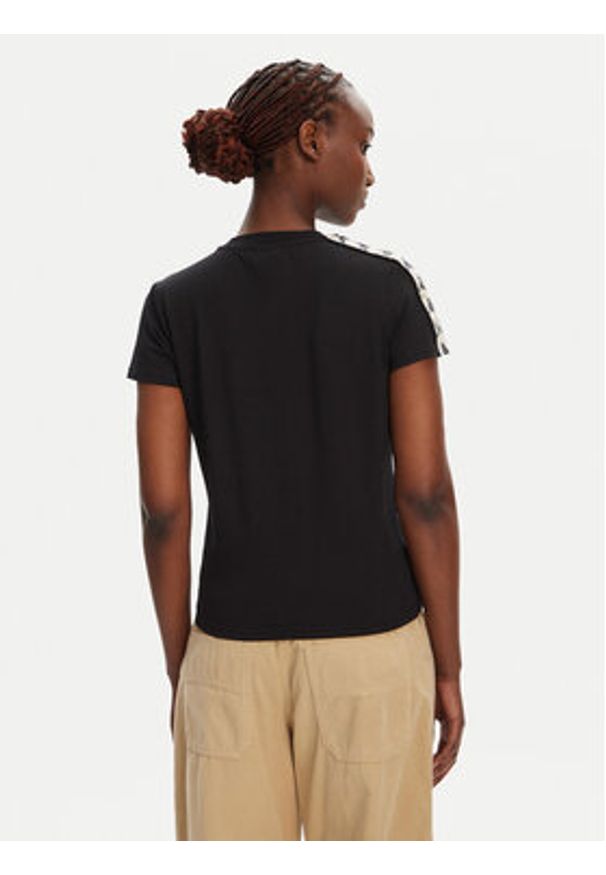 Kappa T-Shirt Banda Pippigt 351N56W Czarny Regular Fit. Kolor: czarny. Materiał: bawełna