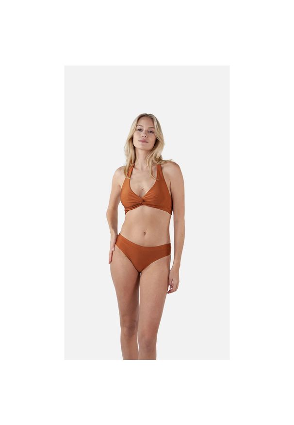 Kostium kąpielowy top z krzyżowym wiązaniem dla kobiet Barts Isla. Kolor: czerwony, beżowy, wielokolorowy, pomarańczowy