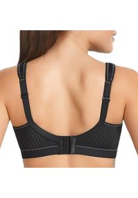 ANITA ACTIVE - Stanik do biegania Momentum z wysoki poziomem podtrzymywania. Kolor: czarny. Materiał: poliamid, elastan, poliester. Sport: fitness