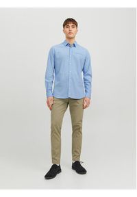 Jack & Jones - Jack&Jones Koszula 12235969 Niebieski Slim Fit. Kolor: niebieski. Materiał: bawełna #6