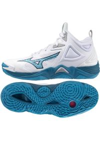 Buty do siatkówki Mizuno Wave Momentum 3 Mid V1GA231721 białe. Zapięcie: sznurówki. Kolor: biały. Materiał: syntetyk, guma. Model: Mizuno Wave. Sport: siatkówka #4