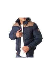 Kurtka zimowa męska Geographical Norway Droopy. Kolor: niebieski. Materiał: poliamid. Sezon: zima. Sport: turystyka piesza
