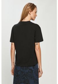 Pepe Jeans - T-shirt Eva. Okazja: na co dzień. Kolor: czarny. Materiał: dzianina. Wzór: gładki. Styl: casual #3