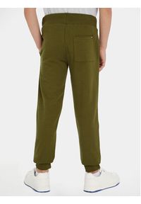 TOMMY HILFIGER - Tommy Hilfiger Spodnie dresowe KS0KS00207 S Zielony Regular Fit. Kolor: zielony. Materiał: bawełna