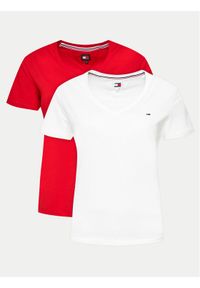 Tommy Jeans Komplet 2 t-shirtów DW0DW11458 Kolorowy Regular Fit. Materiał: bawełna. Wzór: kolorowy