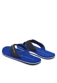 TOMMY HILFIGER - Tommy Hilfiger Japonki Nyc Beach Sandal FM0FM05437 Granatowy. Kolor: niebieski. Materiał: materiał