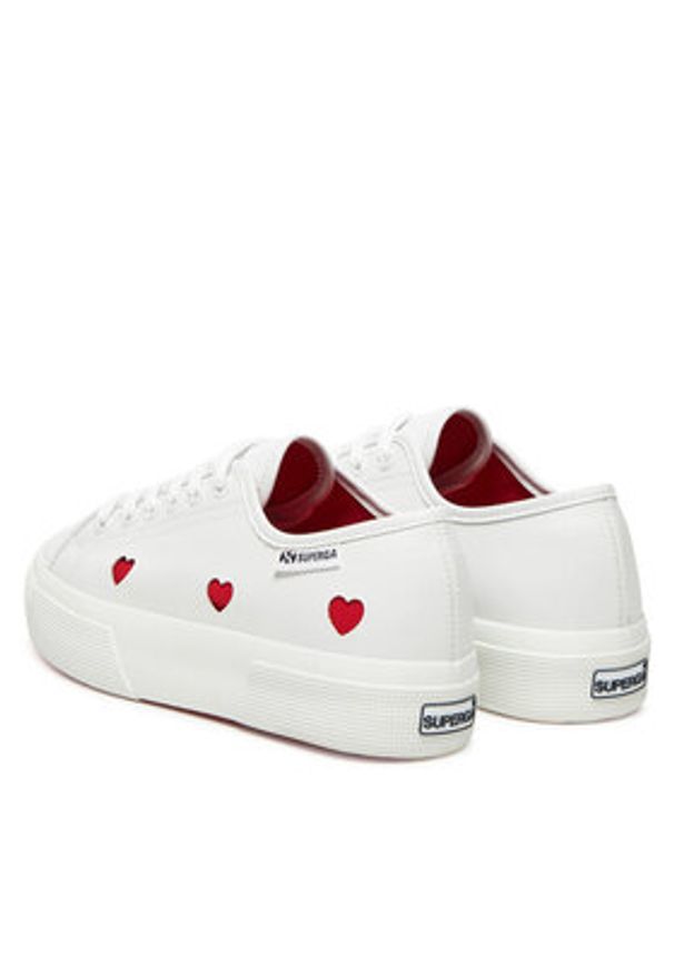 Superga Tenisówki S8137HW 3740 Biały. Kolor: biały. Materiał: materiał