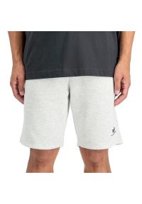 Spodenki męskie Alpha Industries Small Logo II 156367752 - szare. Kolor: szary. Materiał: poliester, bawełna, materiał. Wzór: aplikacja #1