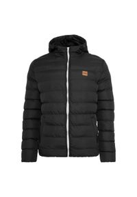 Urban Classics - Męska Podstawowa Kurtka Ocieplana. Kolor: czarny, wielokolorowy, biały. Sport: turystyka piesza #1