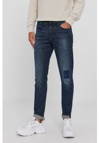 G-Star RAW - G-Star Raw jeansy 3301 męskie. Okazja: na spotkanie biznesowe. Kolor: niebieski. Styl: biznesowy #1