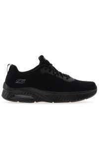 skechers - Buty męskie Skechers Squad Air Close Encounter 118200BBK - czarne. Okazja: na co dzień. Zapięcie: sznurówki. Kolor: czarny. Materiał: guma, materiał. Szerokość cholewki: normalna. Model: Skechers Sport