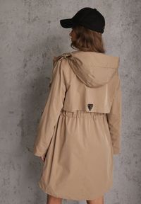 Renee - Brązowa Przejściowa Kurtka Parka z Rękawami z Możliwością Podpięcia Tinarae. Okazja: na spacer. Kolor: brązowy #6