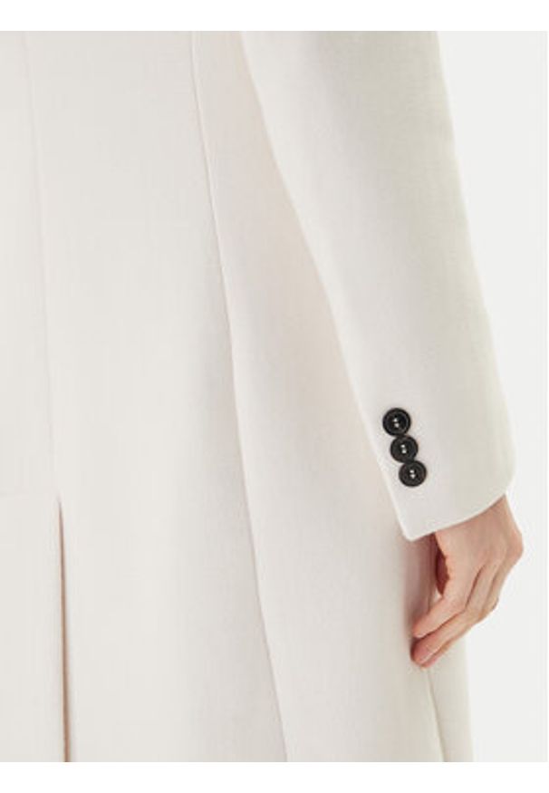 Maryley Płaszcz przejściowy 25IB807/01PA Écru Regular Fit. Kolor: kremowy. Materiał: syntetyk