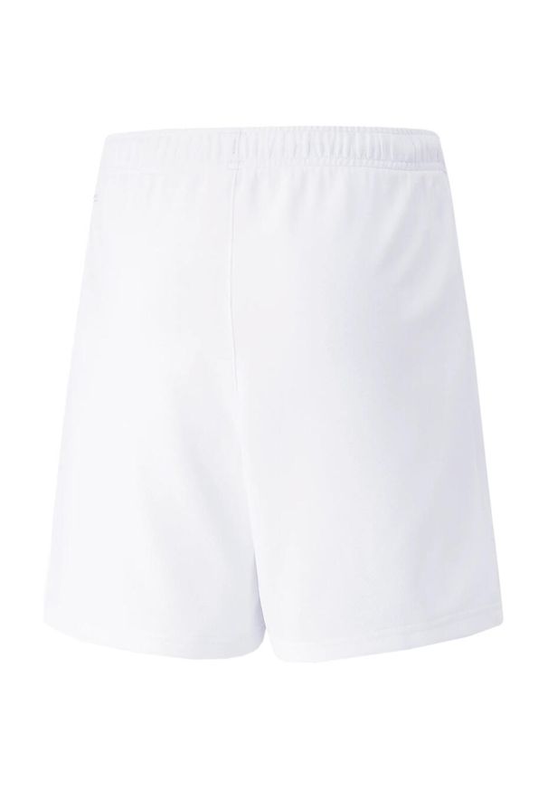 Spodenki piłkarskie dziecięce Puma teamRISE Short Jr. Kolor: biały, czarny, wielokolorowy