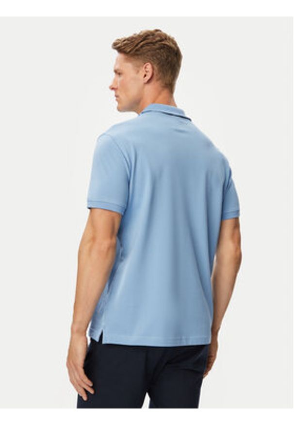 Beverly Hills Polo Club Polo P-SS26M-P450106 Niebieski jasny Regular Fit. Typ kołnierza: polo. Kolor: niebieski. Materiał: bawełna