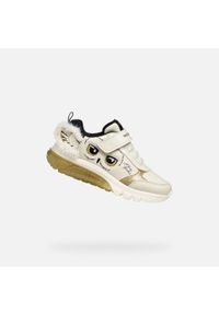 Garçon Baskets Geox J CIBERDRON GIRL Beige Beige Geox. Okazja: na co dzień. Kolor: biały, szary, wielokolorowy