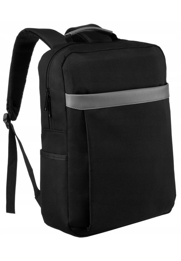 Plecak podróżny Peterson PTN BP-03 czarny. Kolor: czarny. Materiał: materiał. Styl: casual