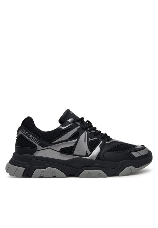 Sneakersy Just Cavalli. Kolor: czarny