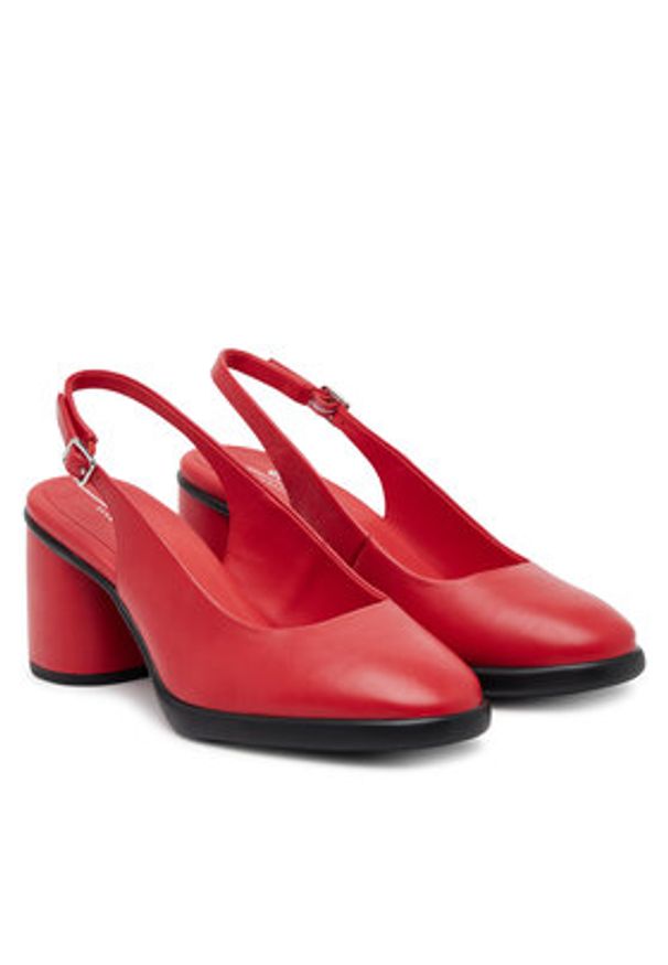 ecco - ECCO Sandały Sculpted Lx 55 22271301294 Czerwony. Kolor: czerwony. Materiał: skóra