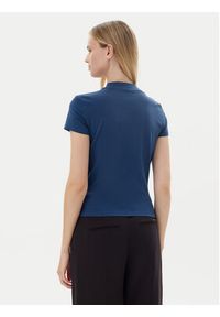Guess T-Shirt W4BI26 J1314 Granatowy Slim Fit. Kolor: niebieski. Materiał: bawełna #4