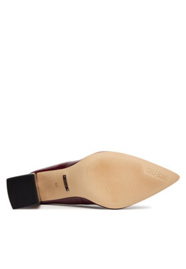 Guess Czółenka FLPRR2 PAF08 Bordowy. Kolor: czerwony. Materiał: skóra