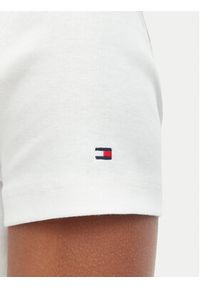 TOMMY HILFIGER - Tommy Hilfiger Bluzka WW0WW48709 Kremowy Slim Fit. Kolor: kremowy. Materiał: bawełna #3