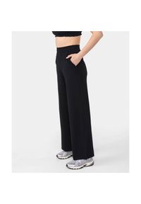Spodnie wiskozowe Carpatree Cozy Leisure czarne. Kolor: czarny. Materiał: wiskoza