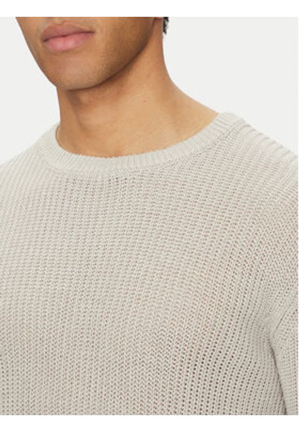 Marciano Guess Sweter 5GHR08 5863Z Brązowy Regular Fit. Kolor: brązowy. Materiał: len