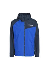 Adidas - Kurtka Terrex Multi 2L RAIN.RDY. Kolor: fioletowy, niebieski, wielokolorowy. Materiał: materiał