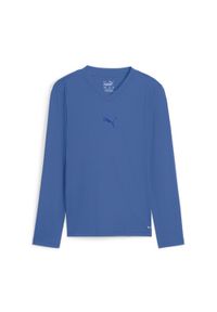 Dziecięca koszulka z długim rękawem Puma TeamGoal Baselayer. Kolor: niebieski. Długość rękawa: długi rękaw. Długość: długie. Sport: piłka nożna #1